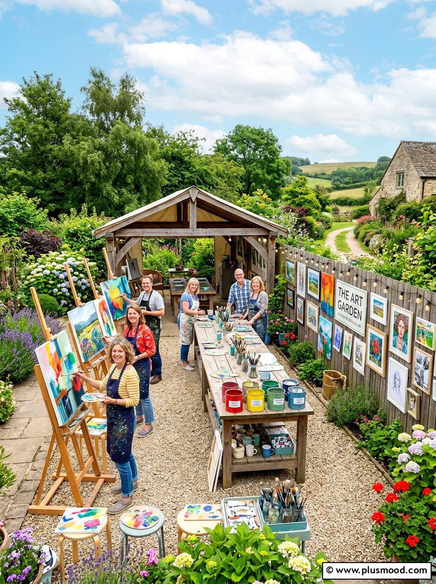Outdoor Art Studio - 25 summer outdoor birthday party ideas