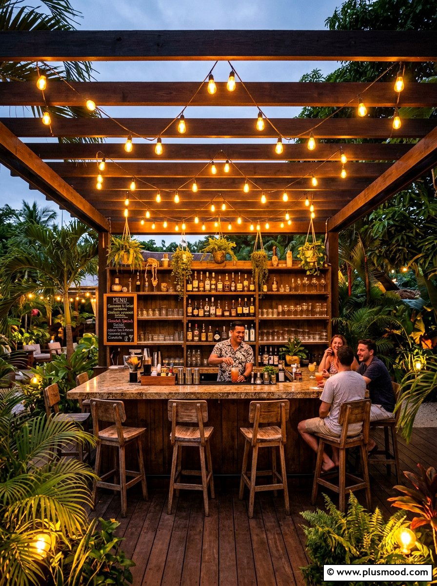 Outdoor Bar Area Lighting - 25 summer string light party ideas