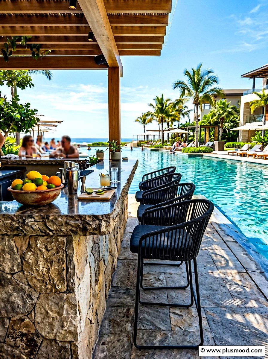 Outdoor Bar Seating - 25 summer summer barbecue ideas