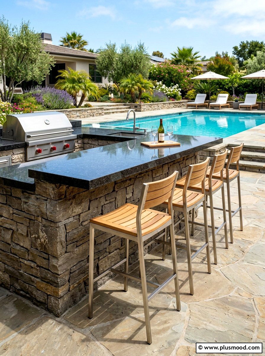 Outdoor Bar Stools - 25 summer patio seating ideas