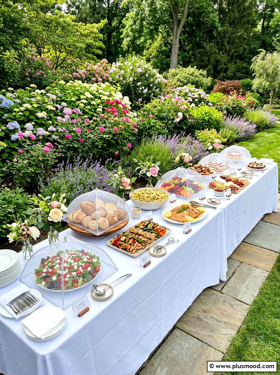 Outdoor Buffet Table - 25 summer casual backyard entertaining ideas