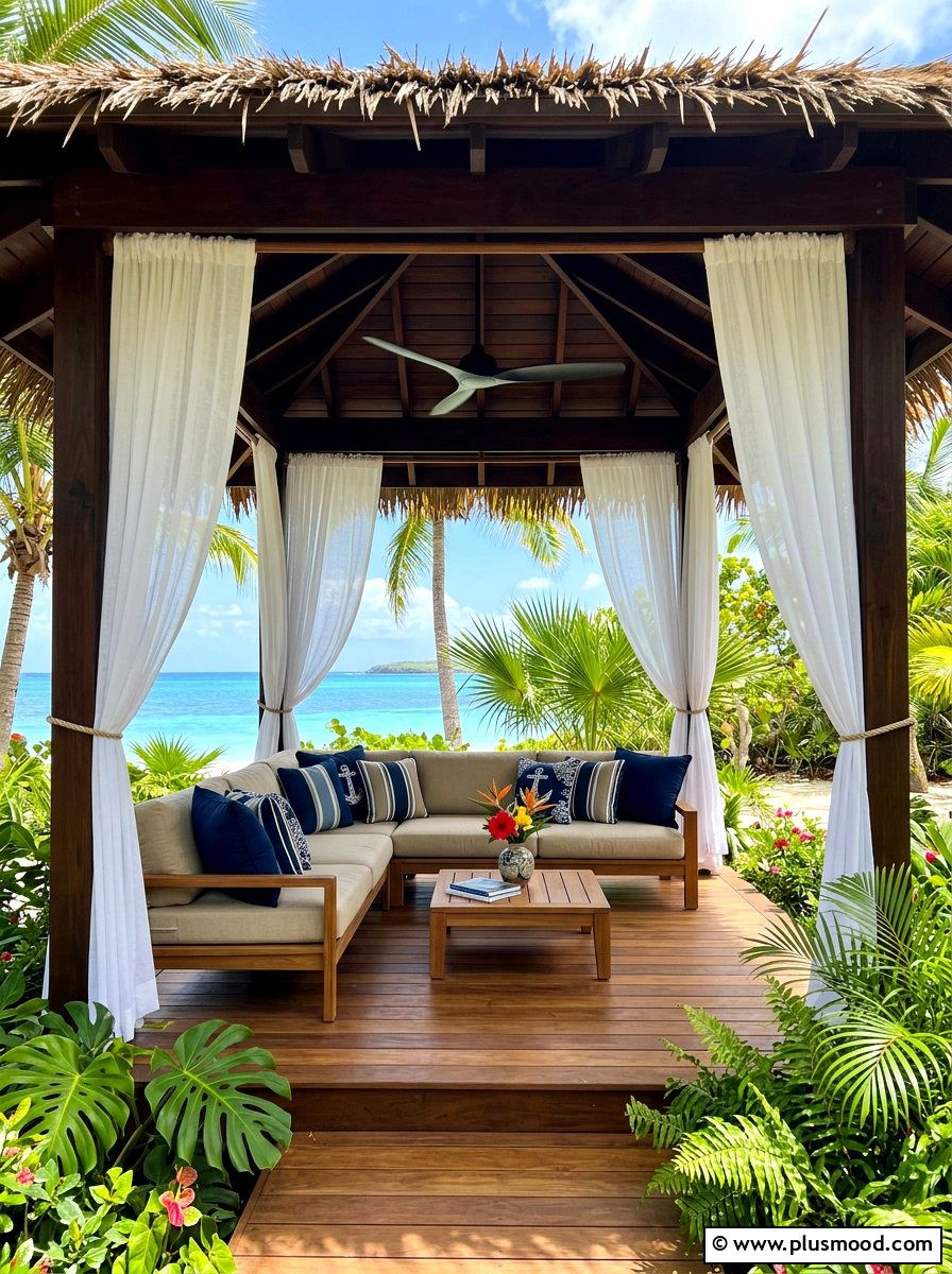 Outdoor Cabana - 25 summer resort style backyard ideas