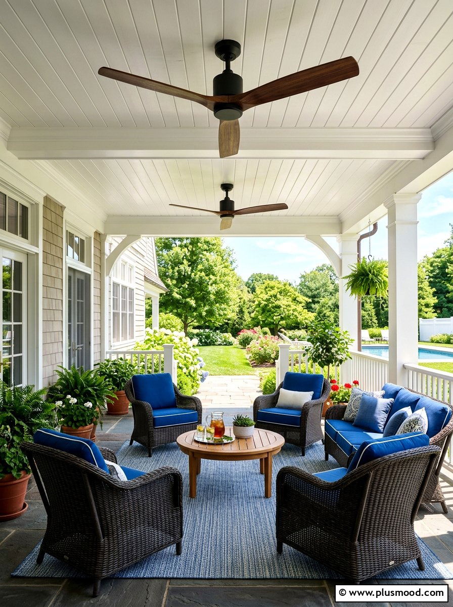 Outdoor Ceiling Fan - 25 summer backyard cooling ideas