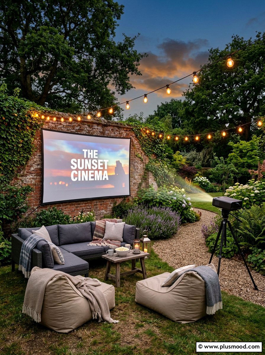 Outdoor Cinema - 25 summer resort style backyard ideas