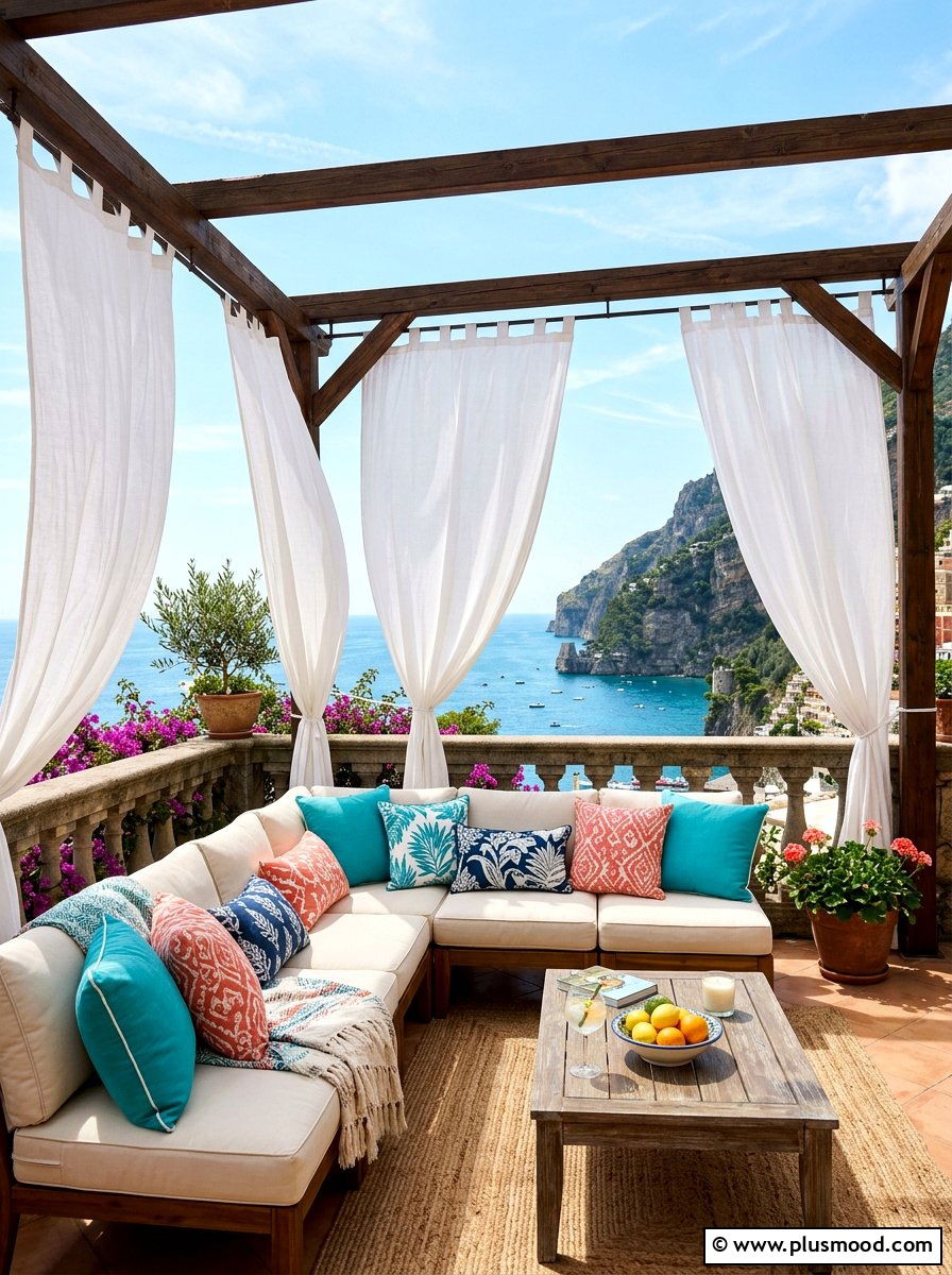 Outdoor Curtains - 25 summer backyard ideas for renters