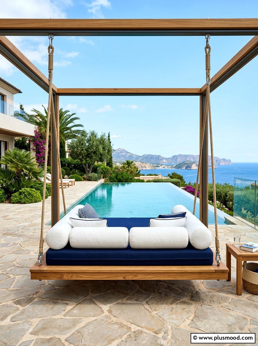 Outdoor Daybed Swing - 25 summer backyard swing ideas