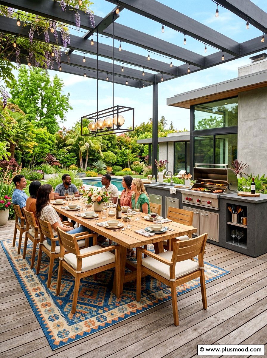 Outdoor Dining Area - 25 summer kitchen ideas