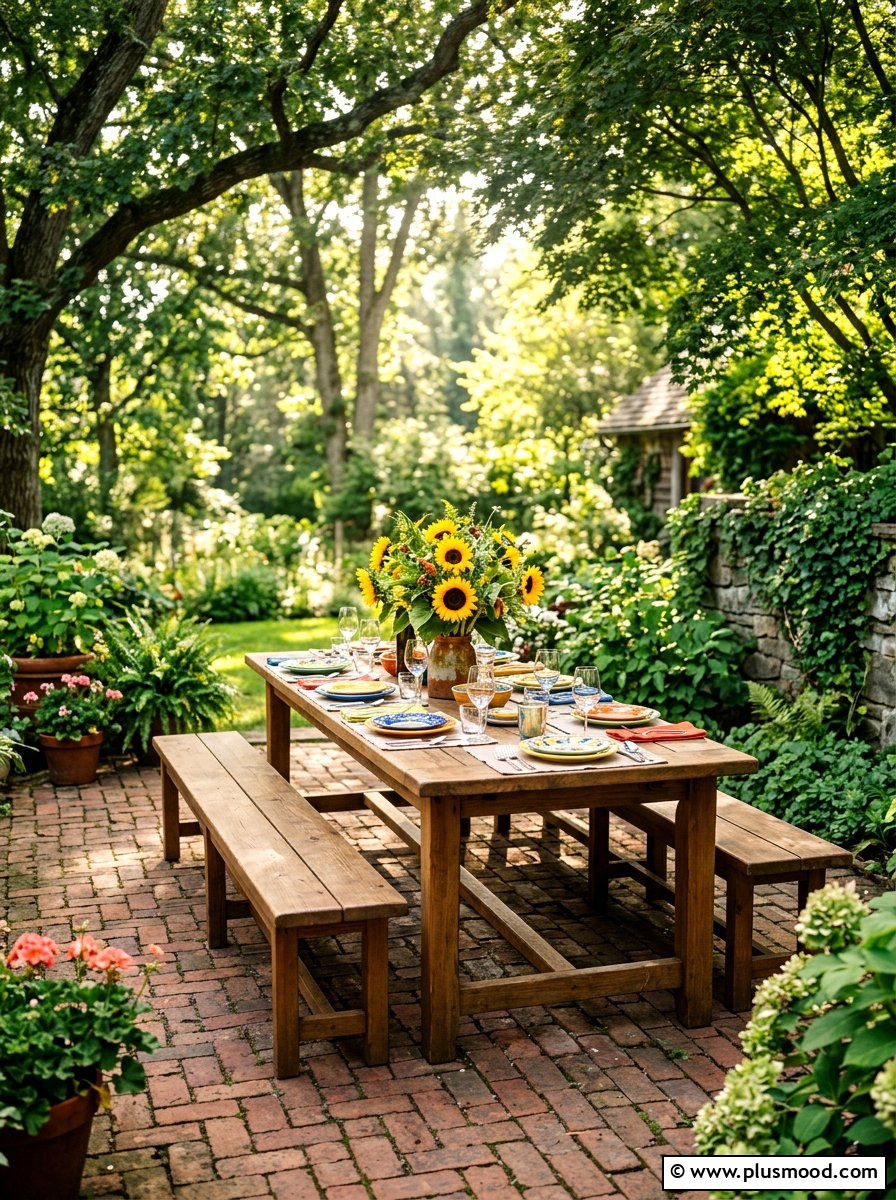 Outdoor Dining Set - 25 summer outdoor living patio ideas