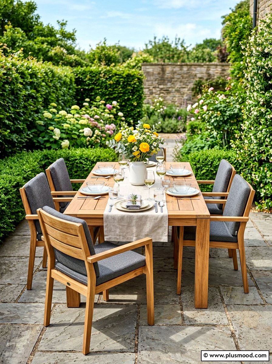 Outdoor Dining Set - 25 summer patio ideas
