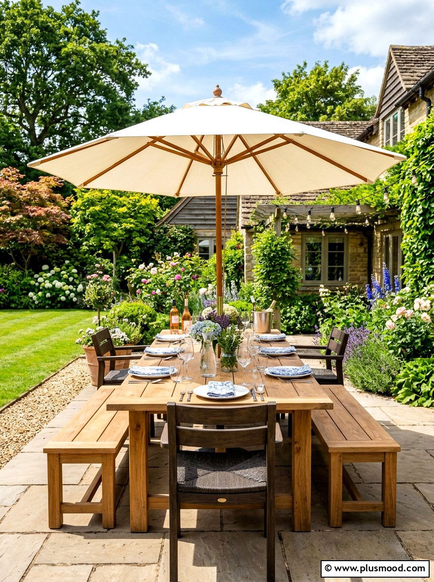 Outdoor Dining Set - 25 easy summer patio decorating ideas