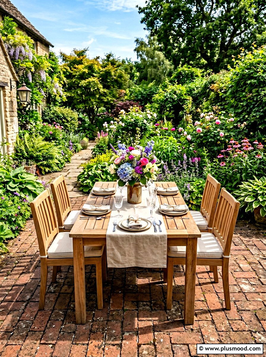 Outdoor Dining Set - 25 simple summer garden ideas