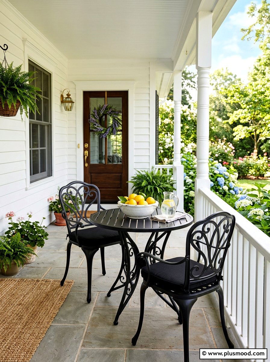 Outdoor Dining Set - 25 summer front porch decor ideas for white house