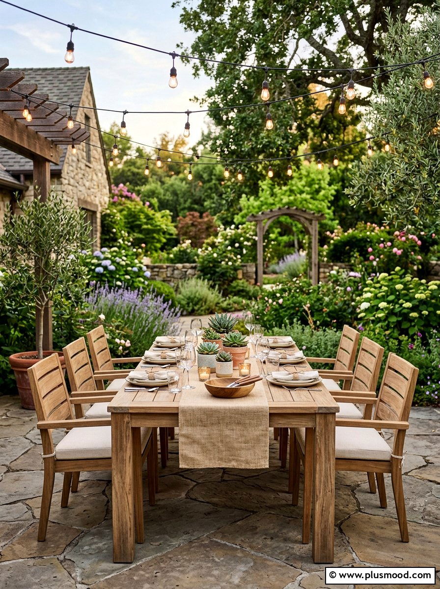 Outdoor Dining Set - 25 summer garden ideas
