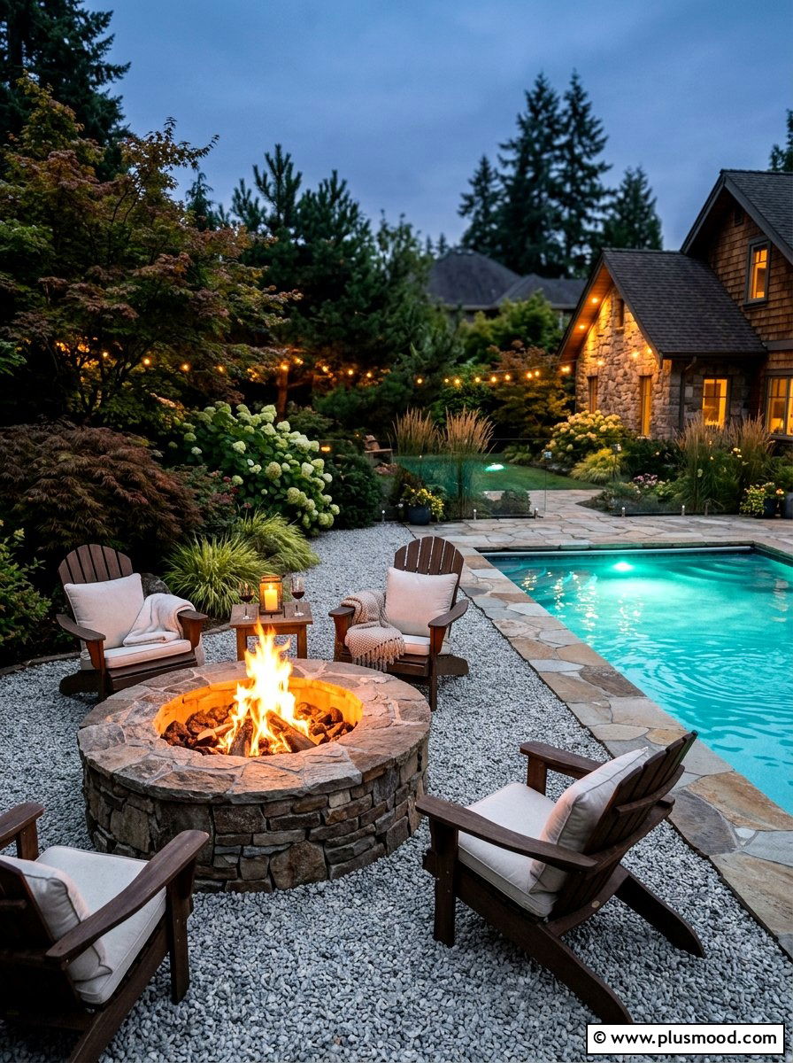 Outdoor Fire Pit Poolside - 25 pool landscaping ideas for beginners