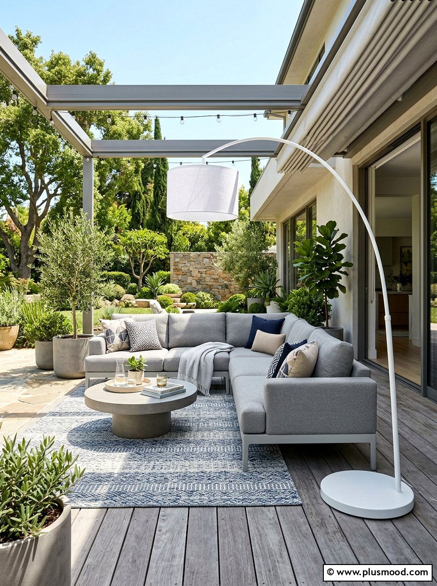 Outdoor Floor Lamps - 25 summer patio lighting ideas