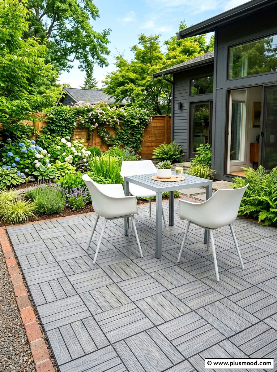 Outdoor Floor Tile - 25 summer small patio ideas