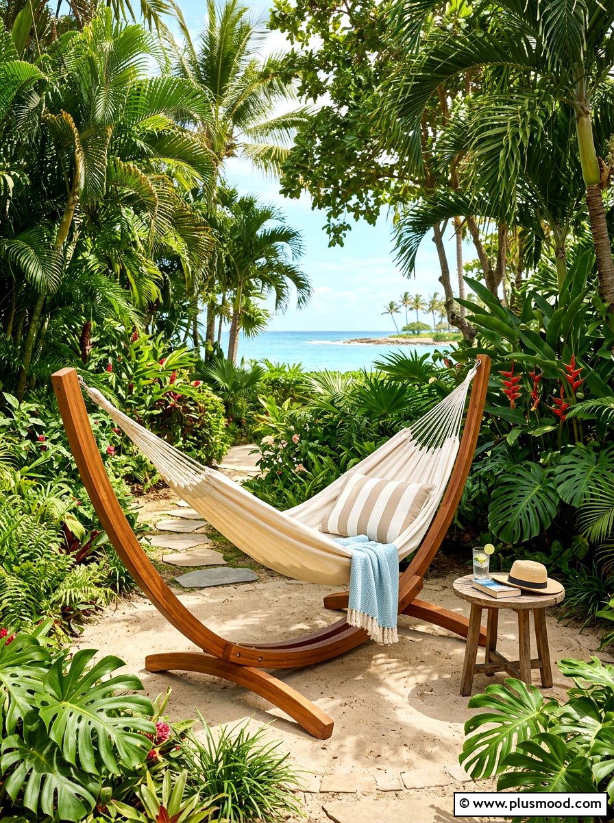 Outdoor Hammock - 25 summer balcony seating ideas