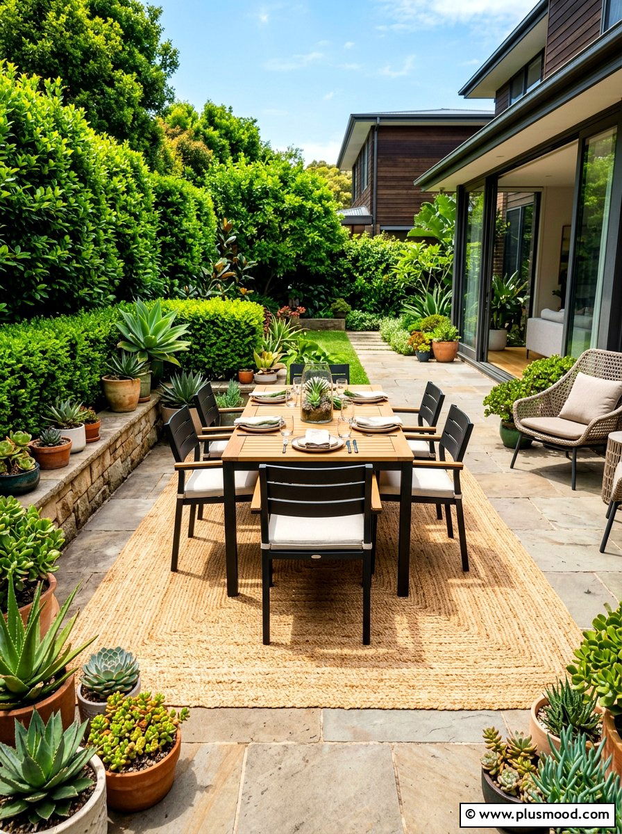 Outdoor Jute Rug - 25 summer boho decor ideas