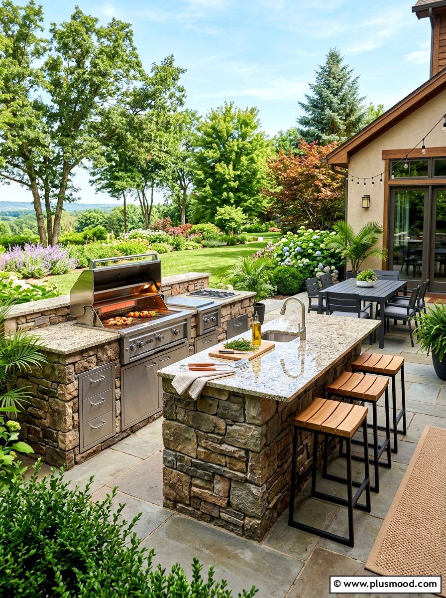 Outdoor Kitchen - 25 summer landscape makeover ideas