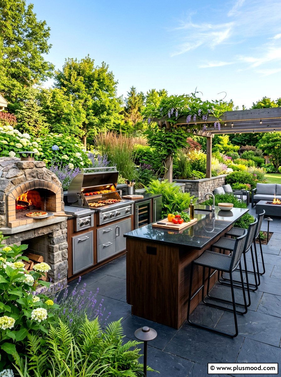 Outdoor Kitchen - 25 summer outdoor living patio ideas