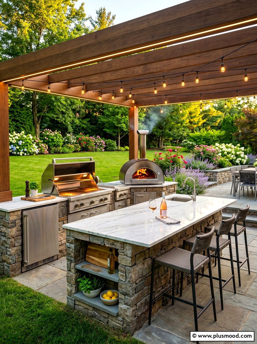 Outdoor Kitchen - 25 summer resort style backyard ideas