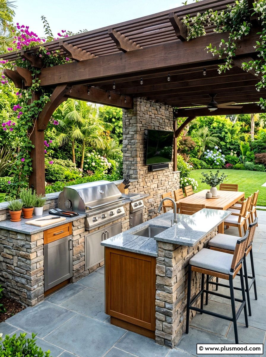 Outdoor Kitchen Area - 25 summer garden ideas