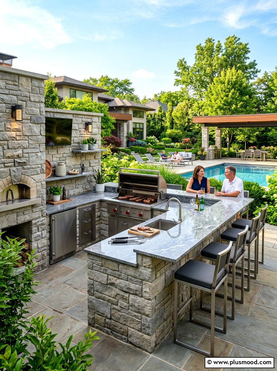 Outdoor Kitchen Counter - 25 summer garden makeover ideas