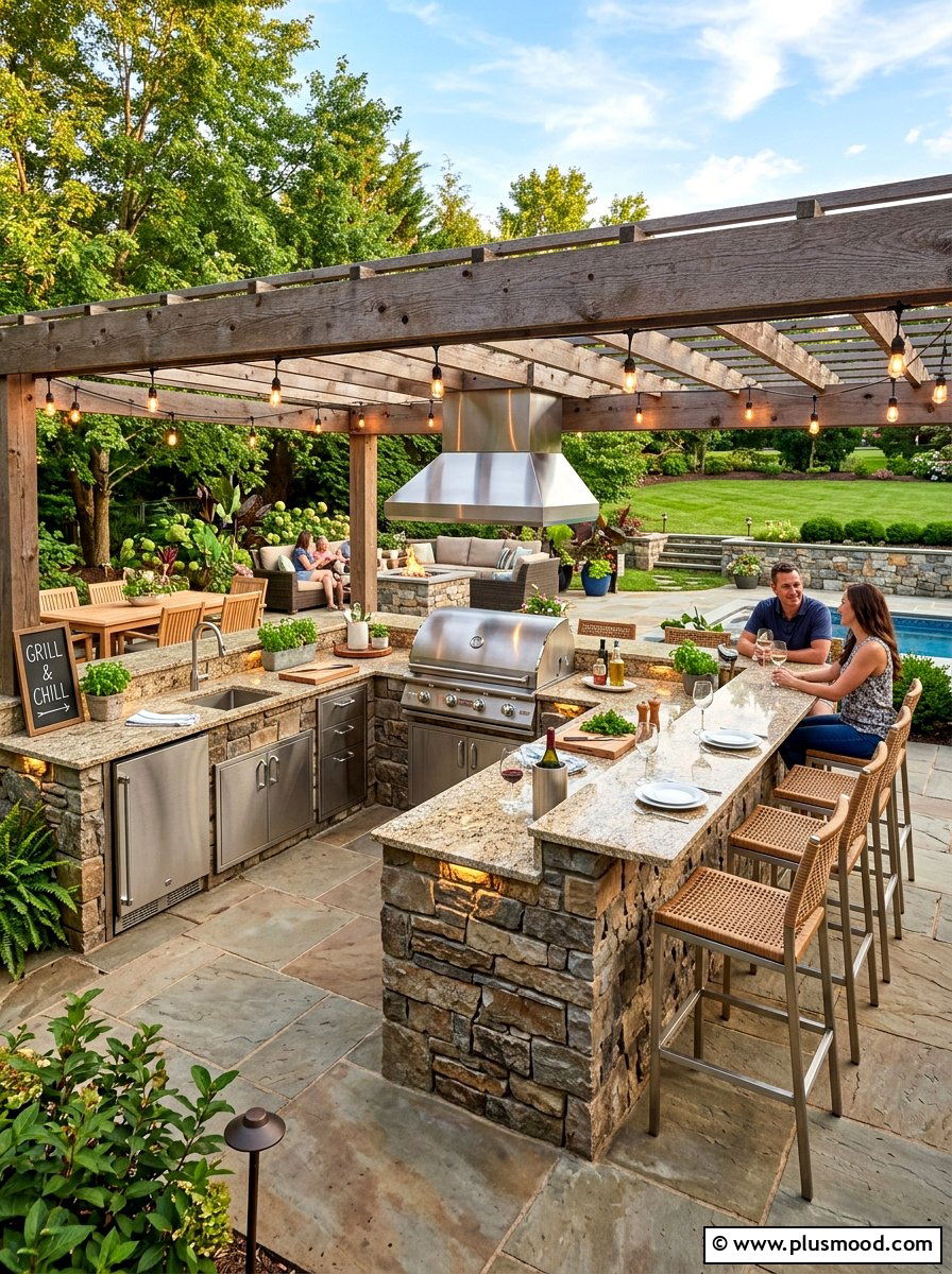 Outdoor Kitchen Patio - 25 trending summer patio ideas