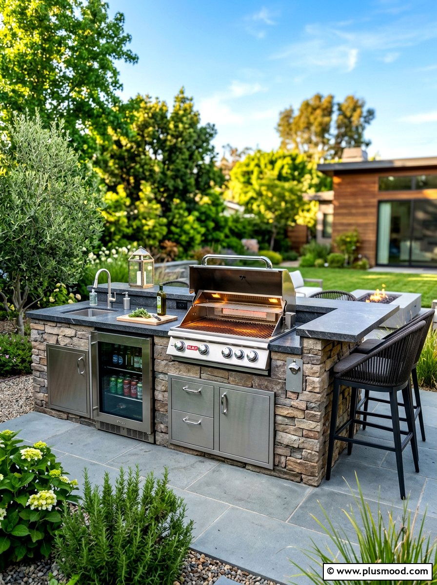 Outdoor Kitchen Station - 25 summer backyard refresh ideas