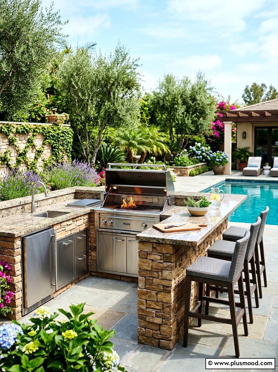 Outdoor Kitchen Station - 25 summer patio refresh ideas