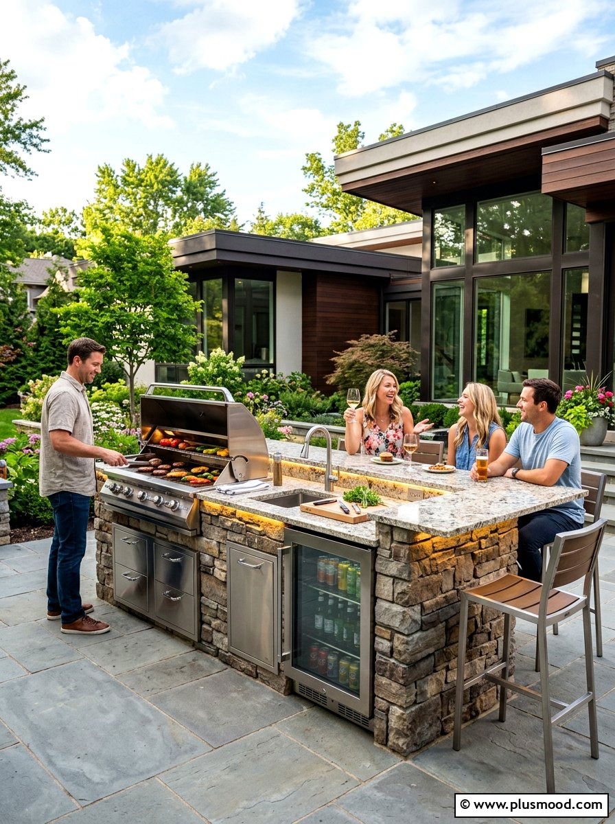 Outdoor Kitchen Suite - 25 summer backyard hosting ideas