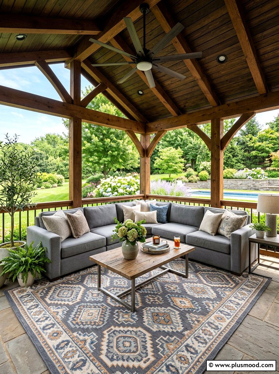 Outdoor Living Room - 25 summer backyard ideas for large yards
