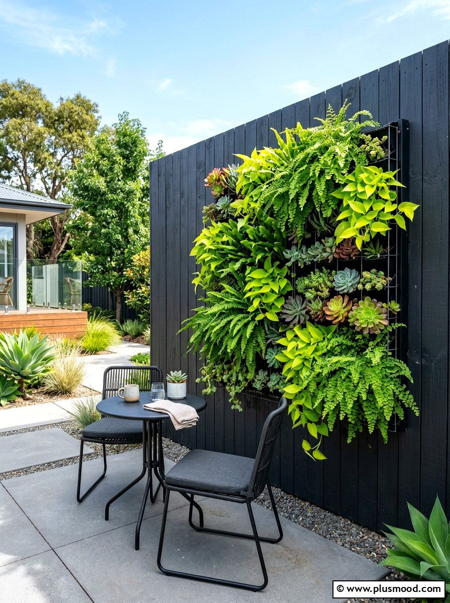 Outdoor Living Wall - 25 summer modern garden ideas