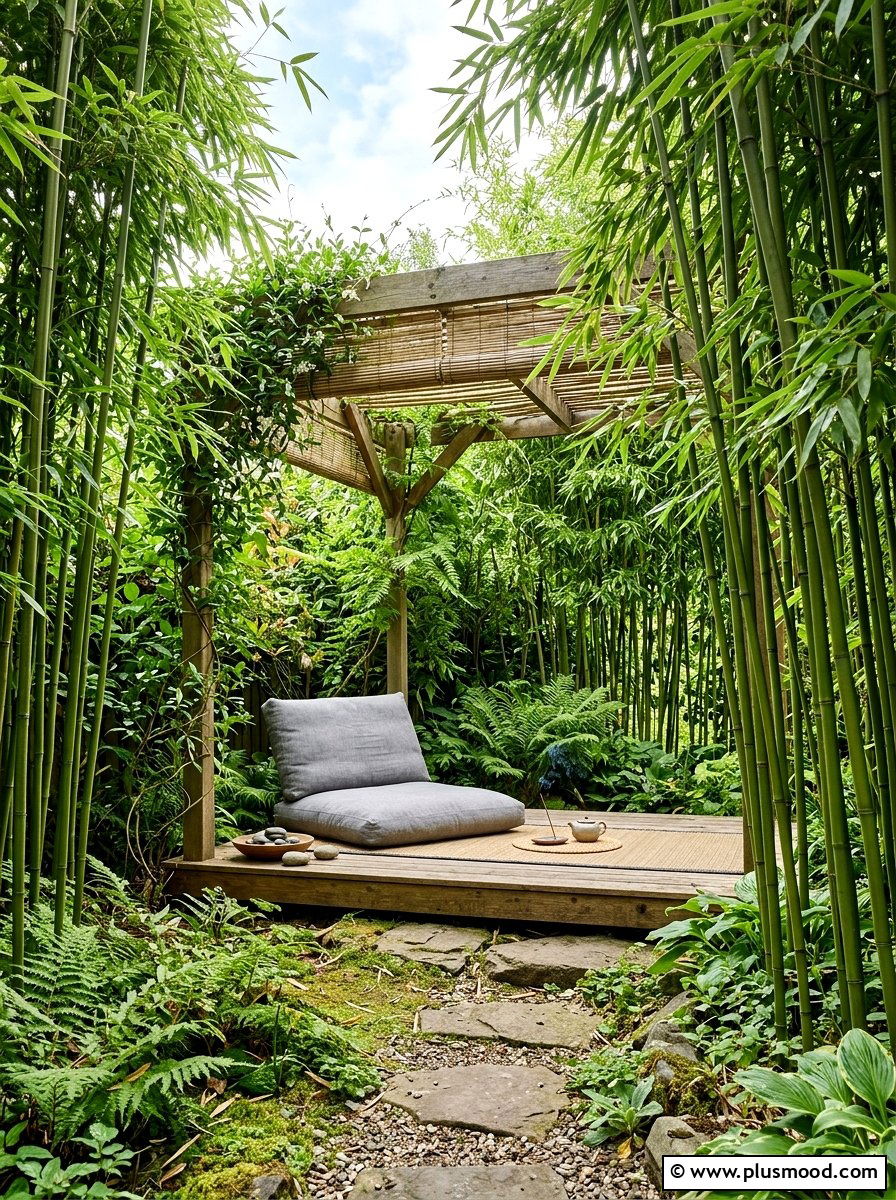 Outdoor Meditation Nook - 25 small backyard ideas with zen garden
