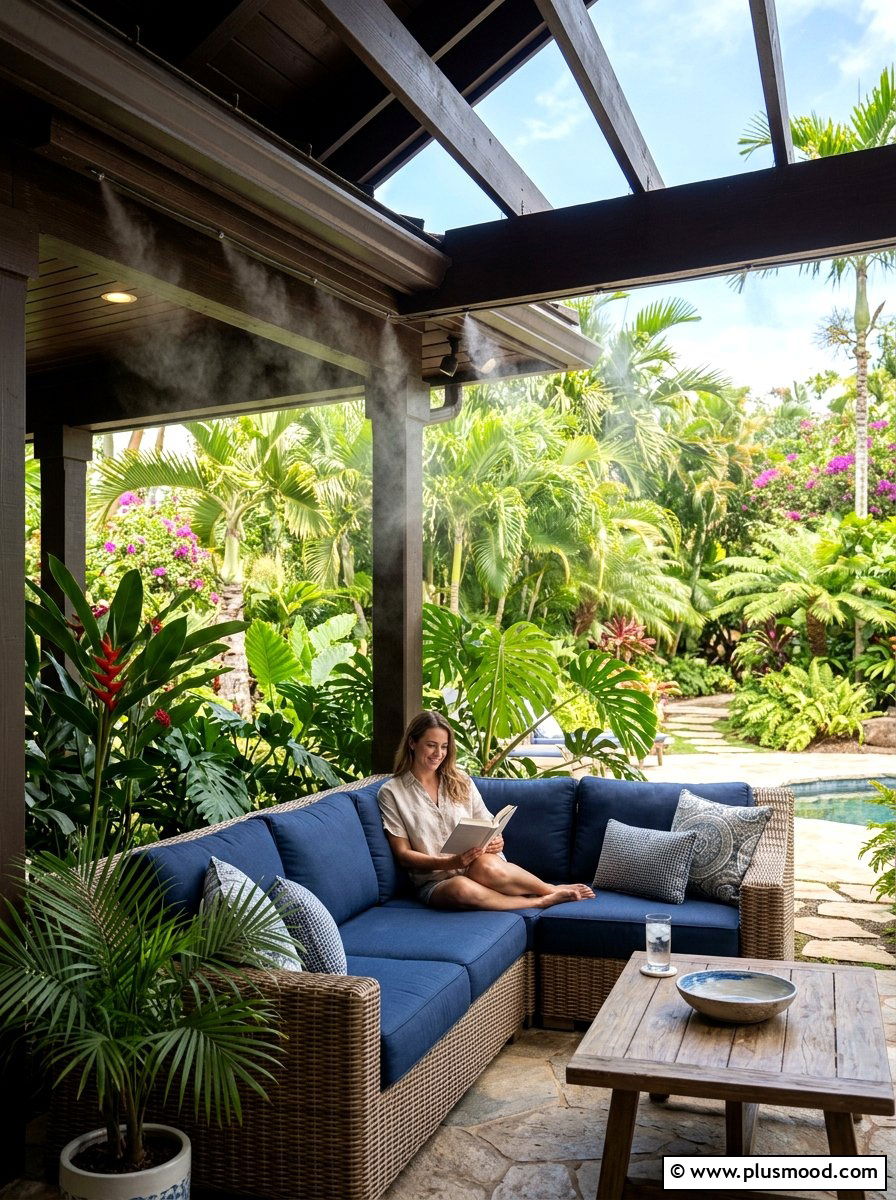Outdoor Misting System - 25 summer cooling backyard ideas