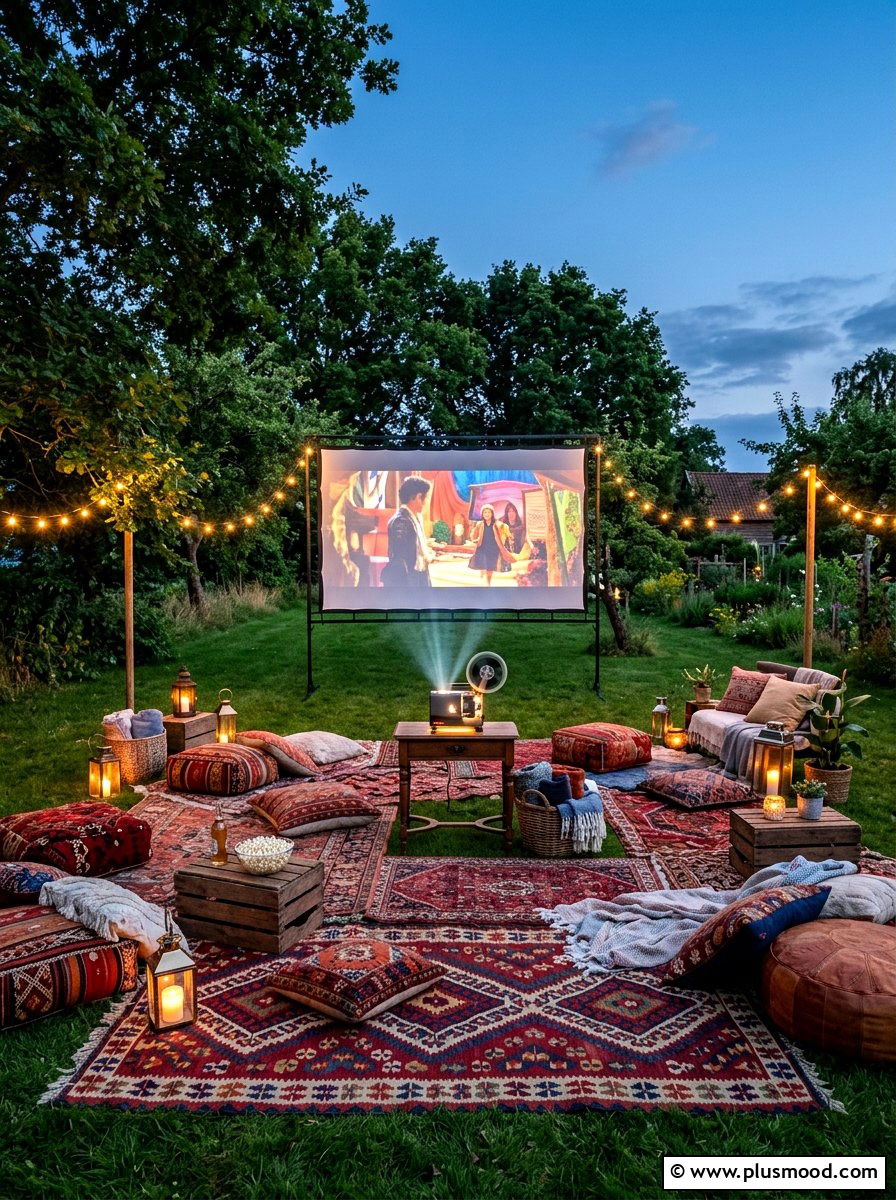 Outdoor Movie Screen - 25 summer backyard garden ideas