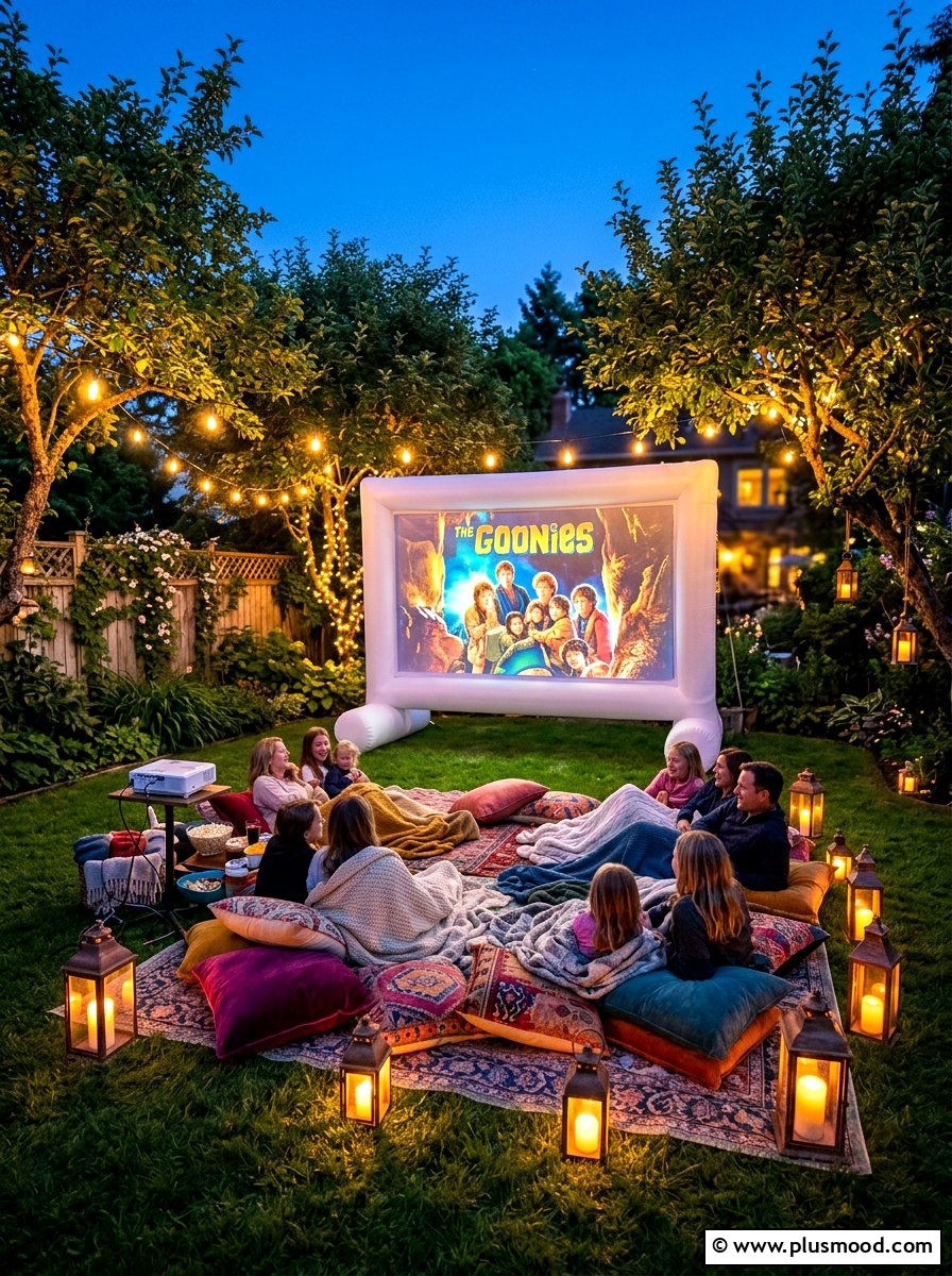 Outdoor Movie Screen - 25 summer patio makeover ideas