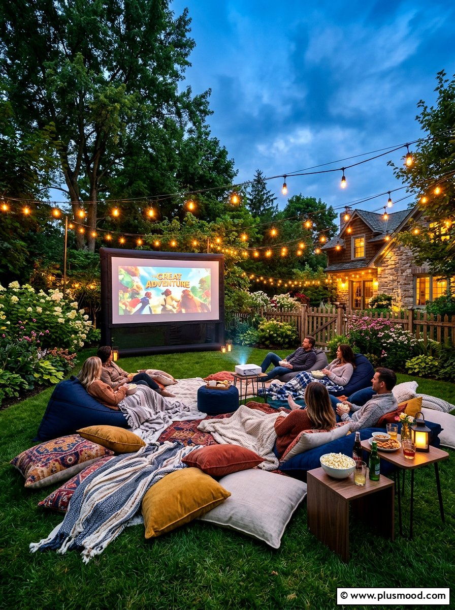 Outdoor Movie Theater - 25 summer backyard hosting ideas
