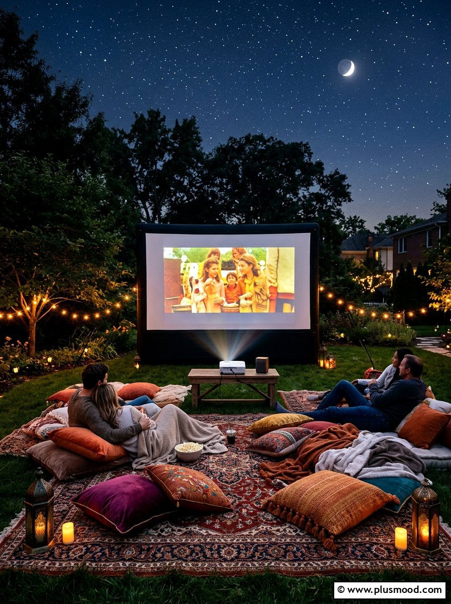 Outdoor Movie Theater - 25 summer entertaining patio ideas