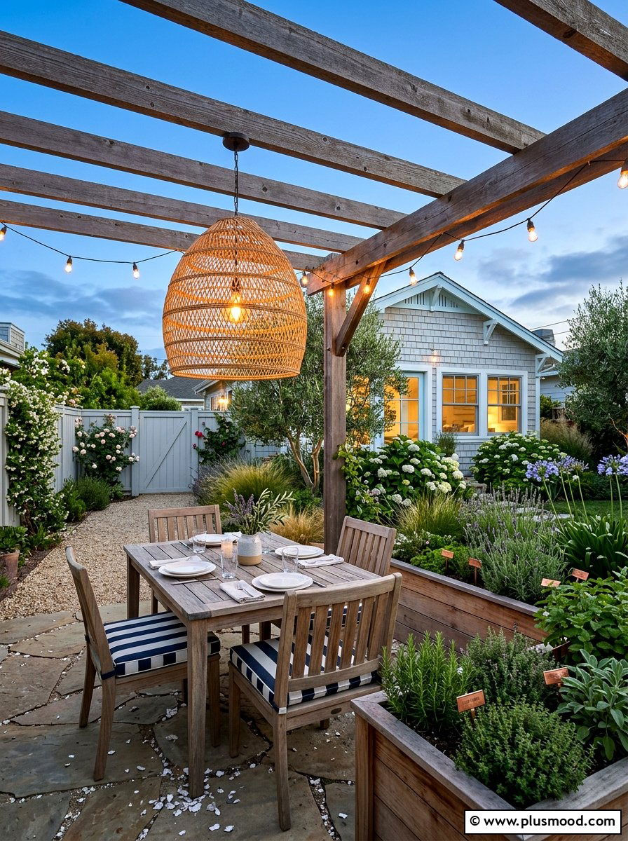Outdoor Pendant Lights - 25 small backyard ideas with outdoor lighting