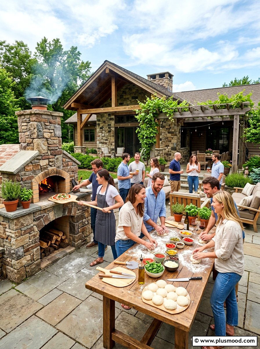 Outdoor Pizza Oven - 25 summer backyard family fun ideas