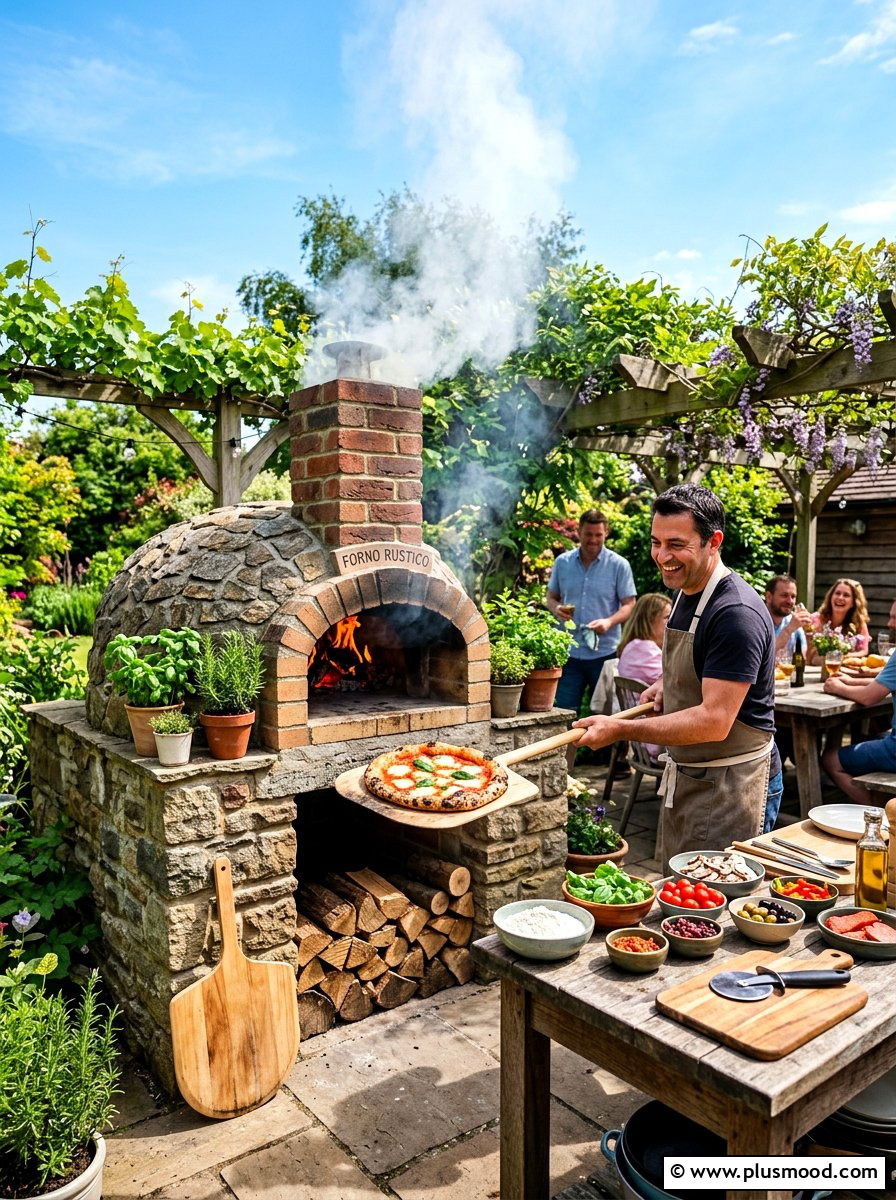 Outdoor Pizza Oven - 25 summer easy outdoor entertaining ideas