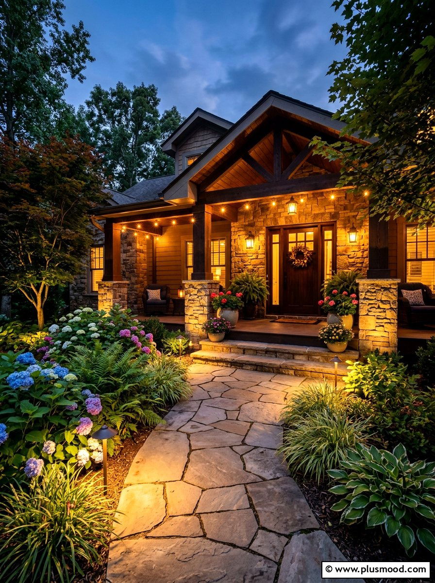 Outdoor Porch Lighting - 25 summer front porch landscaping ideas
