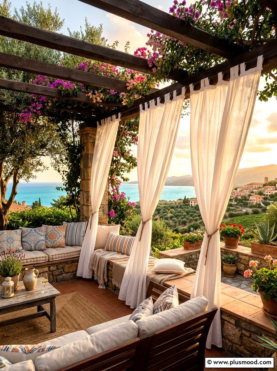 Outdoor Privacy Curtain - 25 summer garden privacy screen ideas