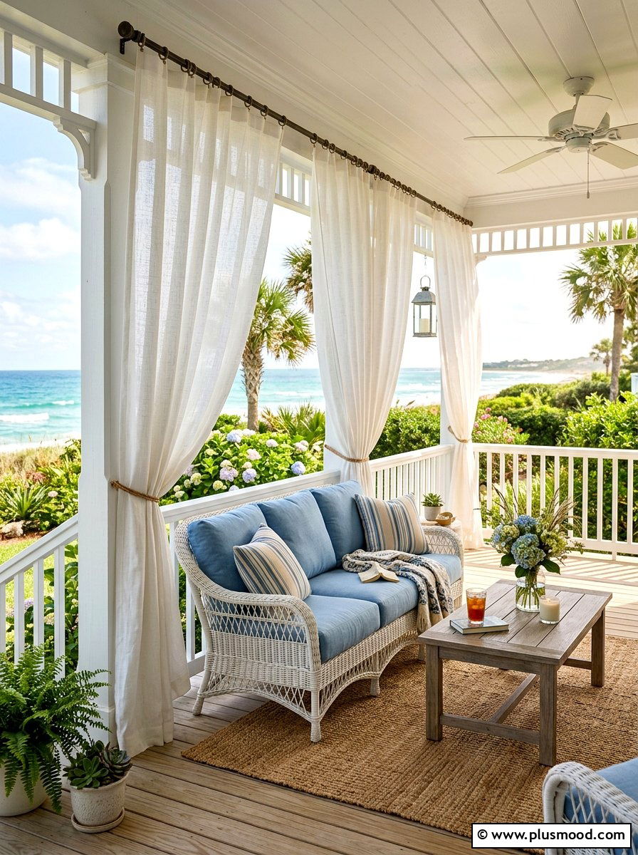 Outdoor Privacy Curtains - 25 summer backyard shade ideas