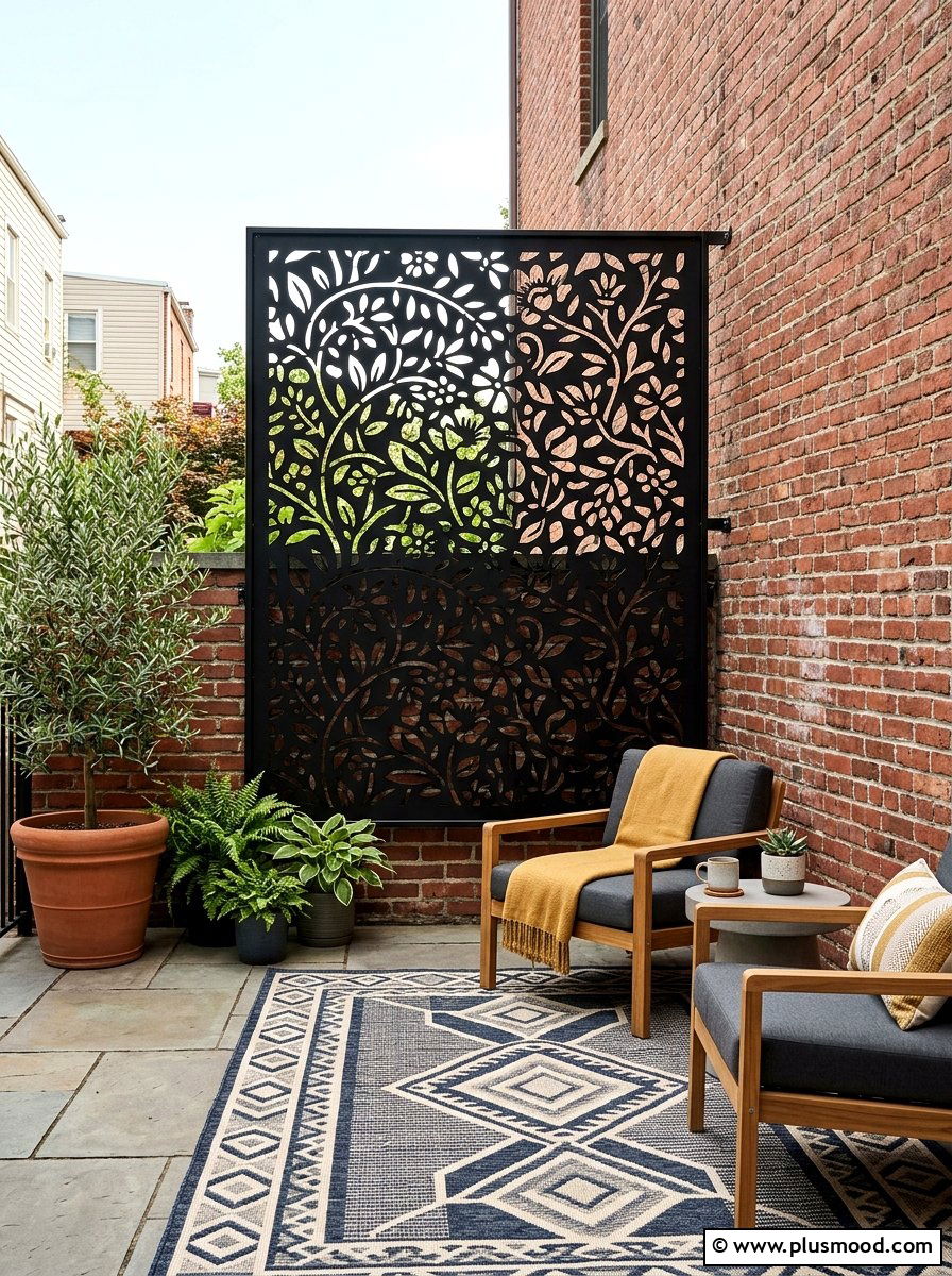 Outdoor Privacy Screen - 25 small backyard ideas for townhomes