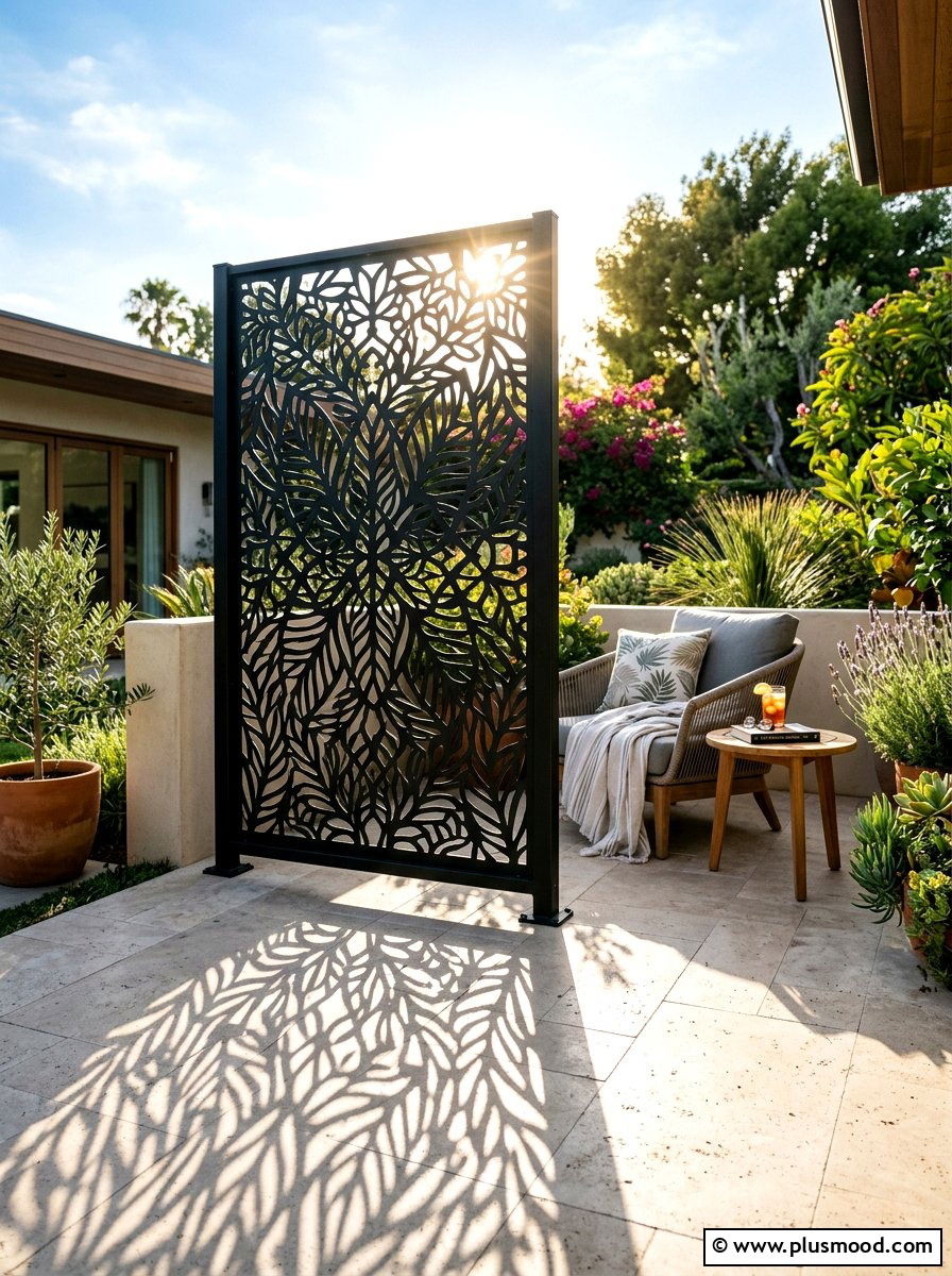 Outdoor Privacy Screen - 25 summer patio ideas for hot weather