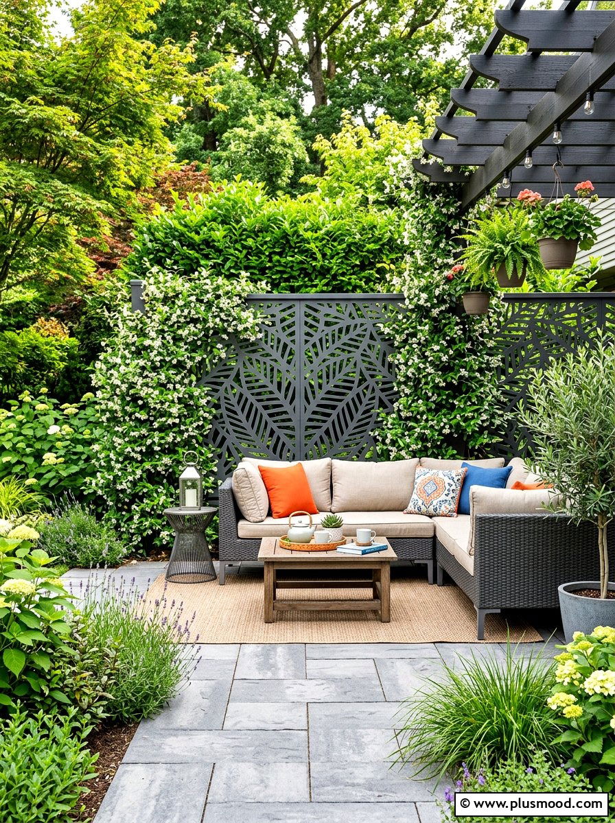 Outdoor Privacy Screen - 25 easy summer patio decorating ideas