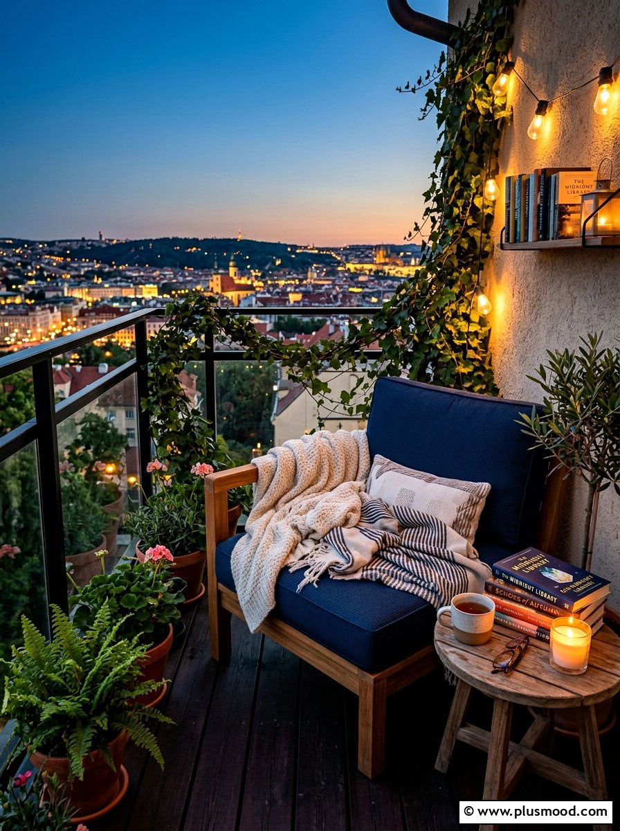Outdoor Reading Nook Balcony - 25 summer apartment patio ideas