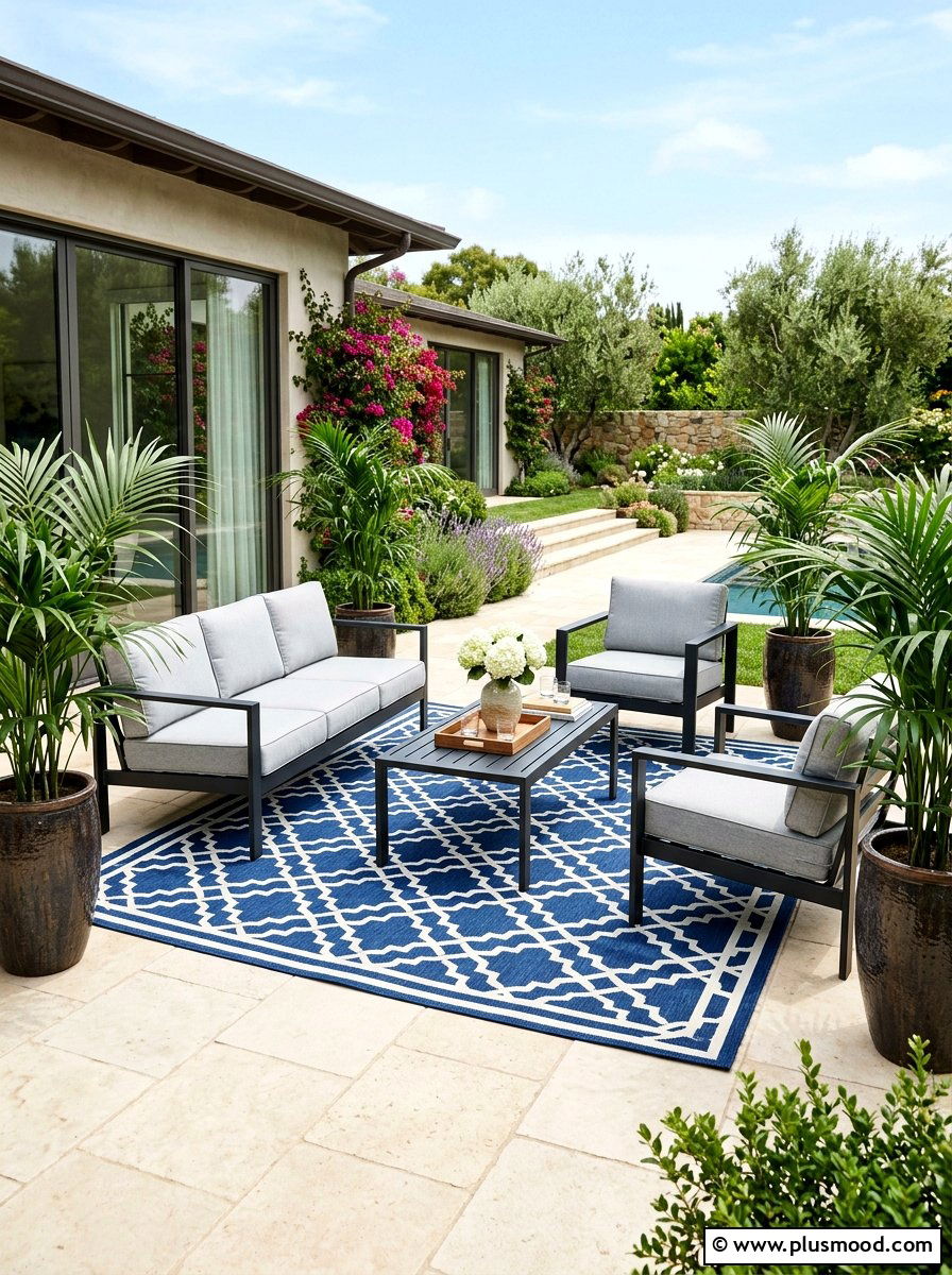 Outdoor Rug Area - 25 summer garden ideas on a budget